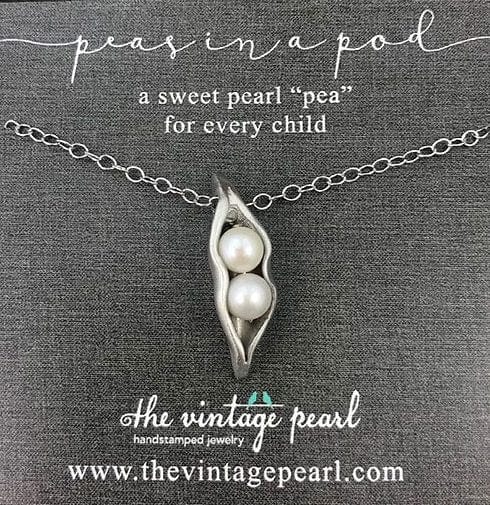 2 Peas In A Pod Pearl Necklace - Image 2