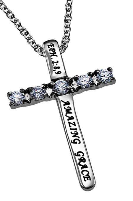 Amazing Grace Women's Cross Necklace