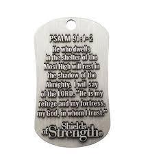 Be Strong And Courageous Dog Tag Necklace - Image 2
