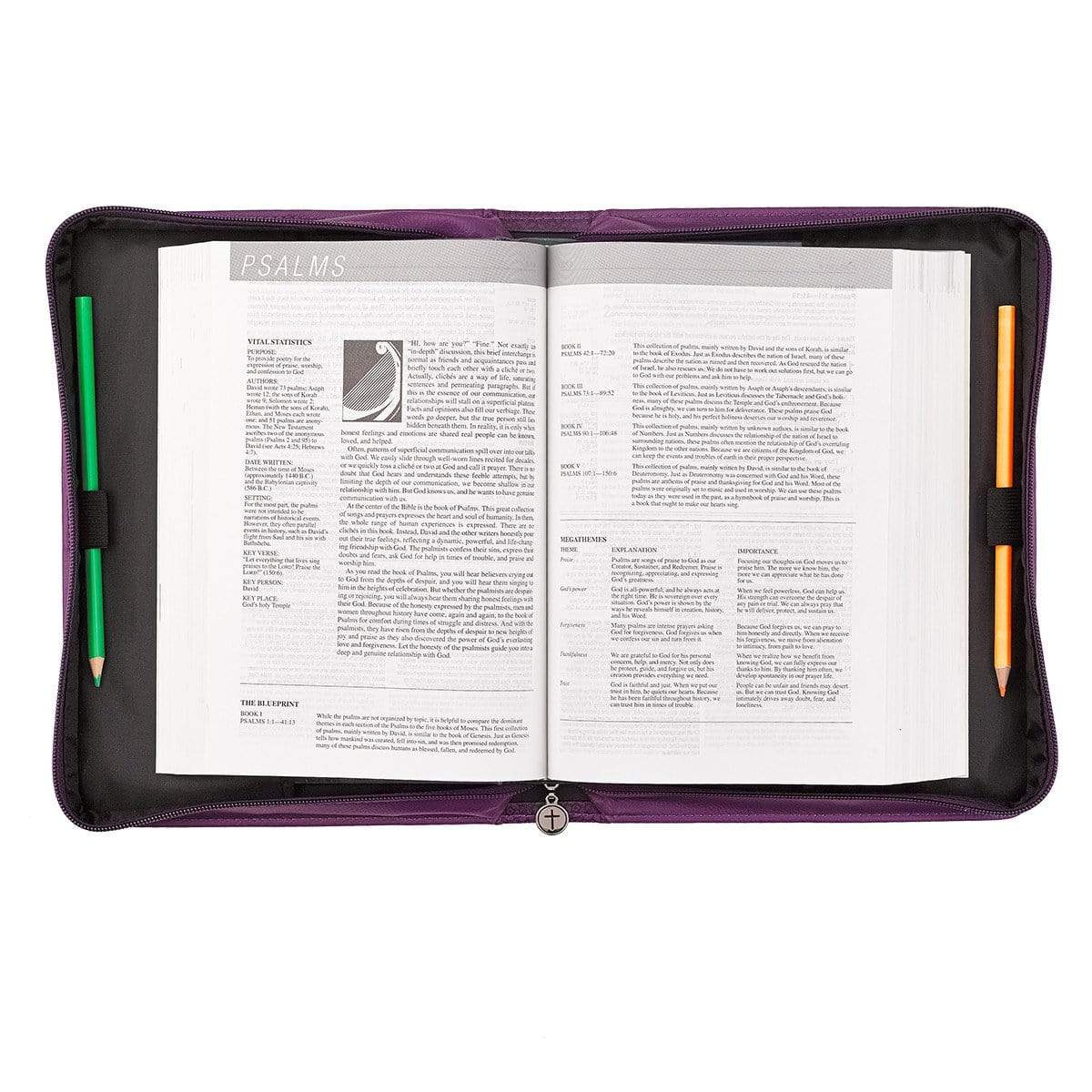 Blessed Bible Cover In Purple - Image 4