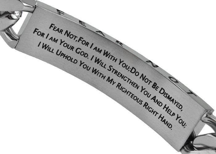 Fear Not Shield Cross Bracelet - Image 2