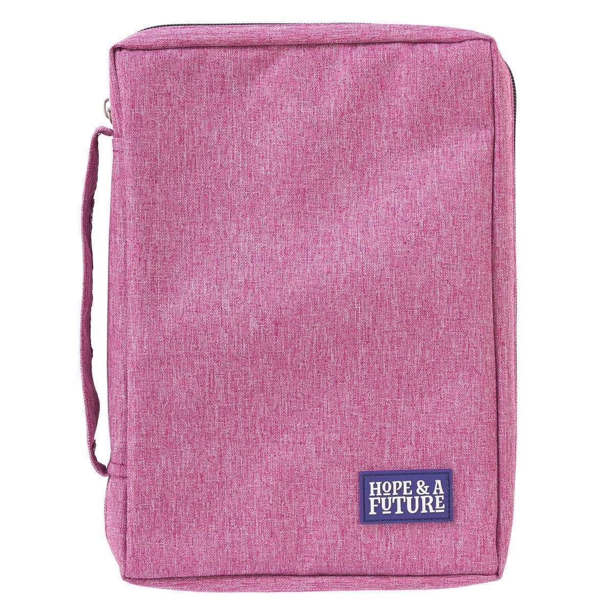 Hope And A Future Pink Canvas Bible Cover
