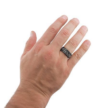 Man Of God Black Chain Ring - Image 3