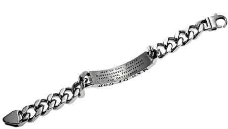 Men's Stainless Steel Crown of Thorns Bracelet Man of God - Image 2