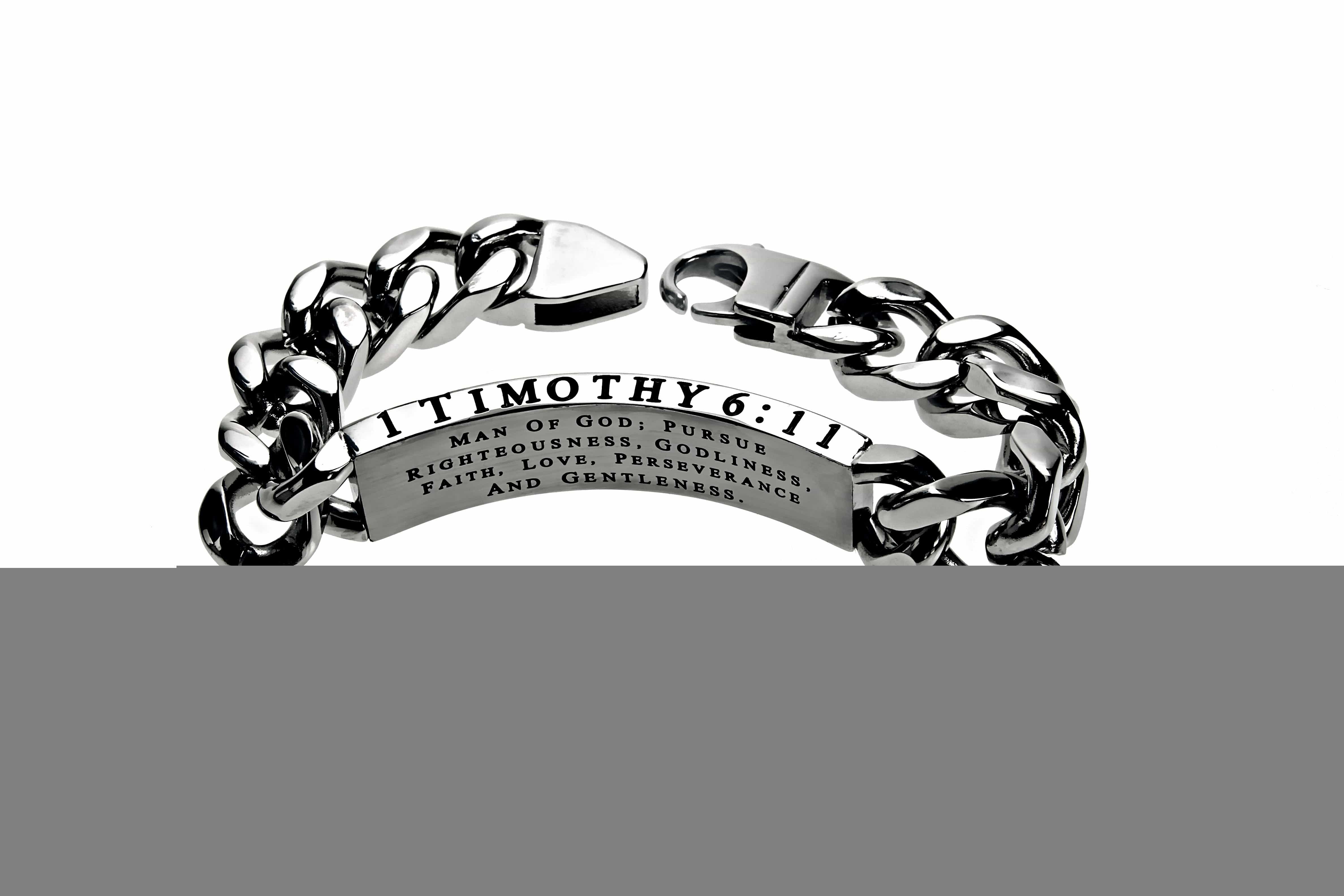Men's Stainless Steel Crown of Thorns Bracelet Man of God - Image 3