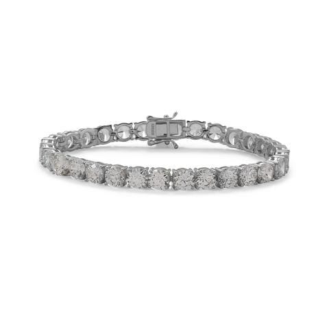 Sterling Silver CZ Tennis Bracelet