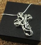 Sterling Silver Mexico Cross Necklace - Image 2