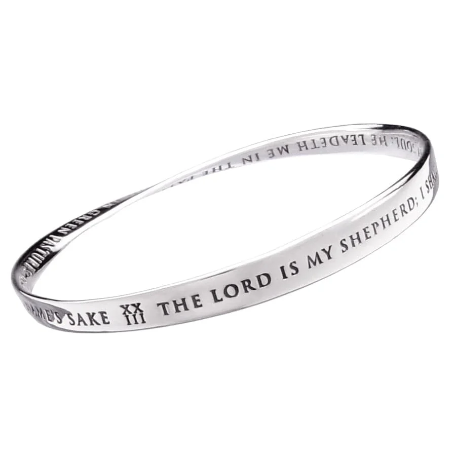 The Lord Is My Shepherd Sterling Silver Bracelet
