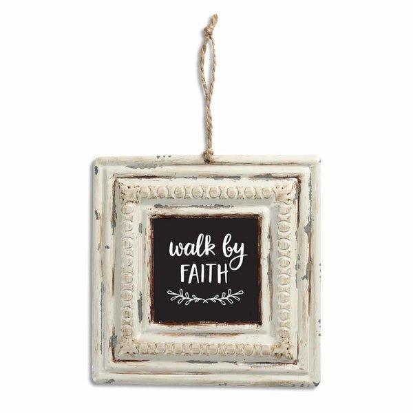 Walk By Faith Vintage Tin Sign
