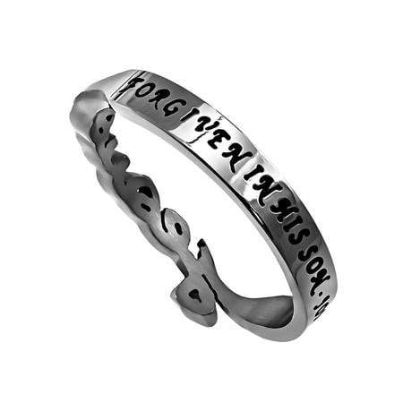 Women's Hand Writing Ring - Jesus - Image 2