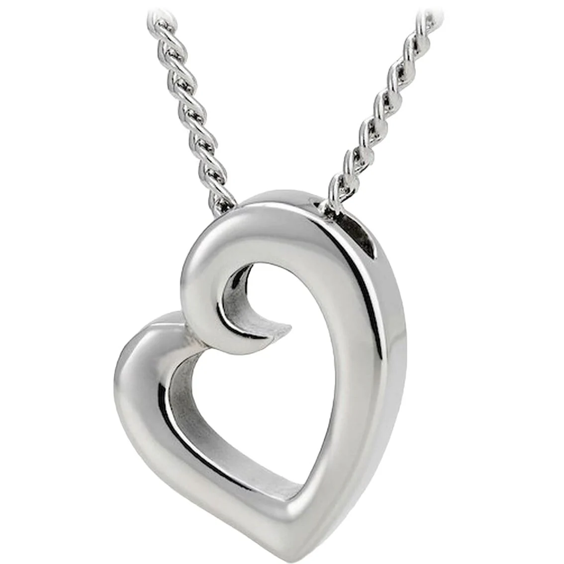 Women's Heart Necklace Love Never Fails