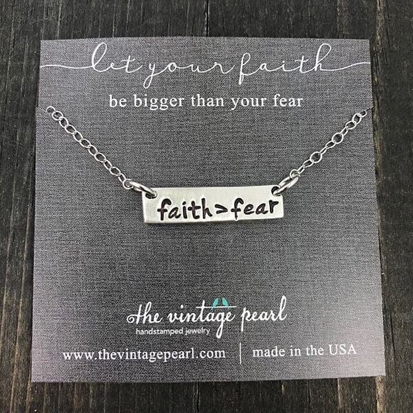 Women's Let Your Faith Be Bigger Than Your Fear Necklace - Image 2